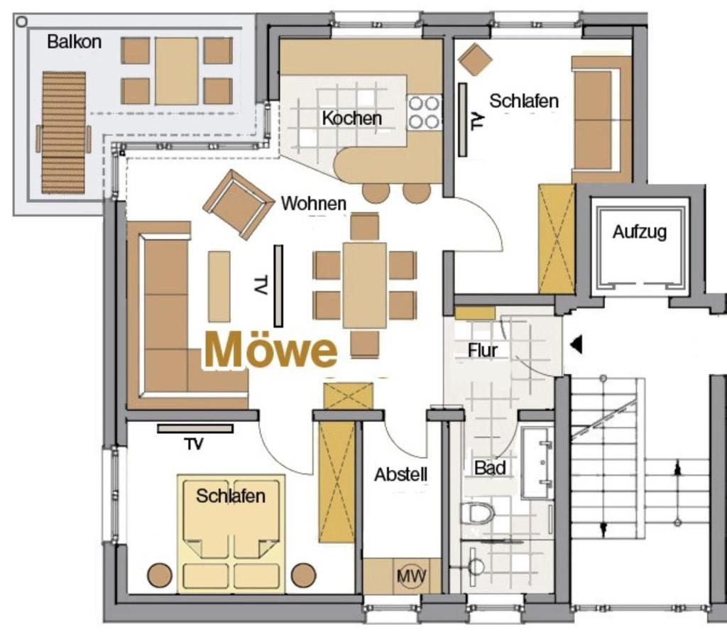 Baltic House Moewe Apartment Timmendorfer Strand Bagian luar foto
